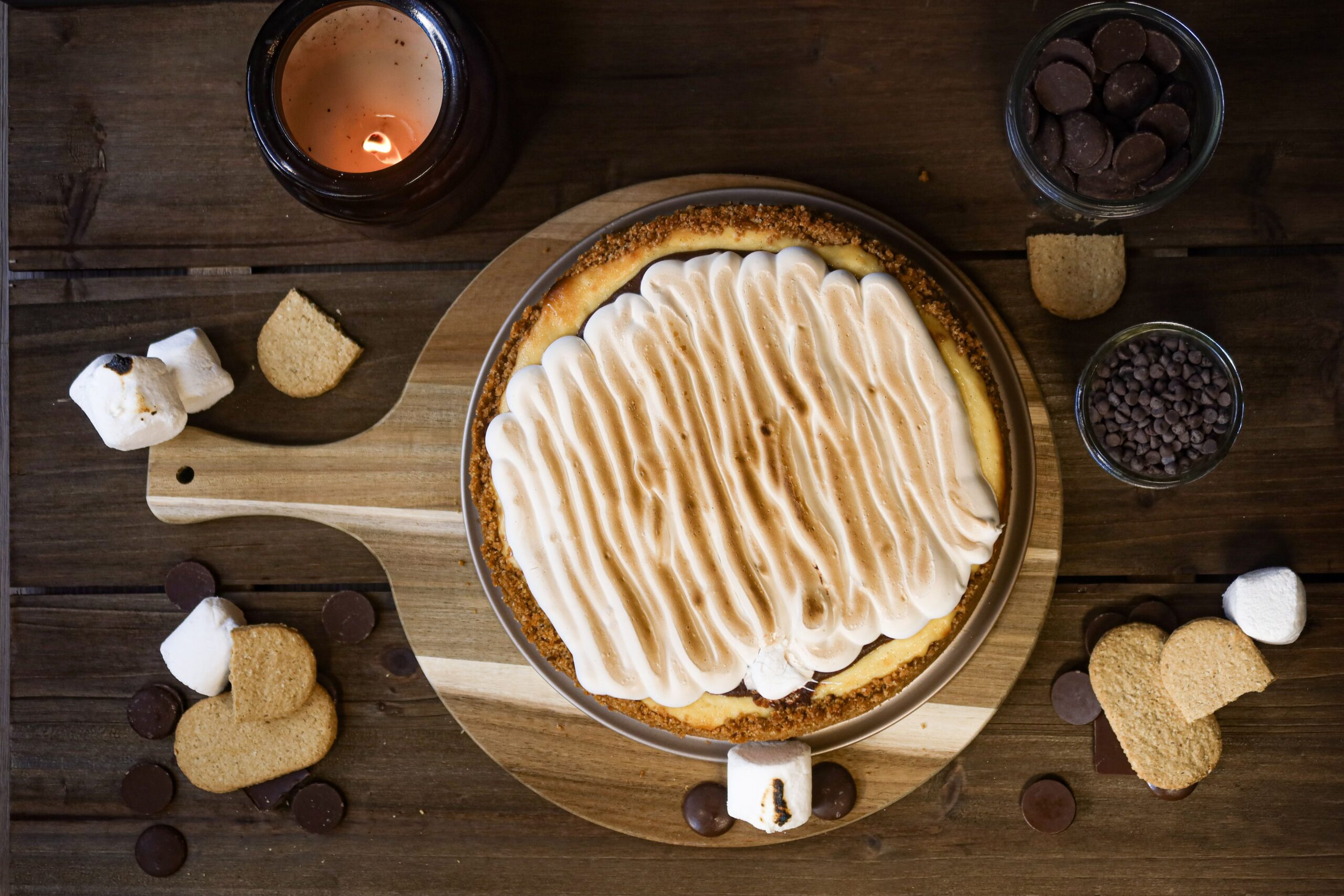 Gluten Free Campfire S’mores Cheesecake