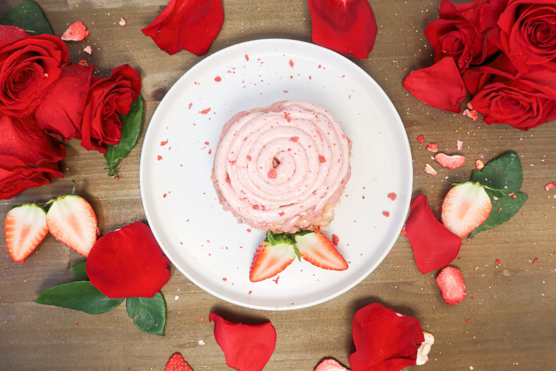 Gluten Free Strawberry Cinnamon Roll