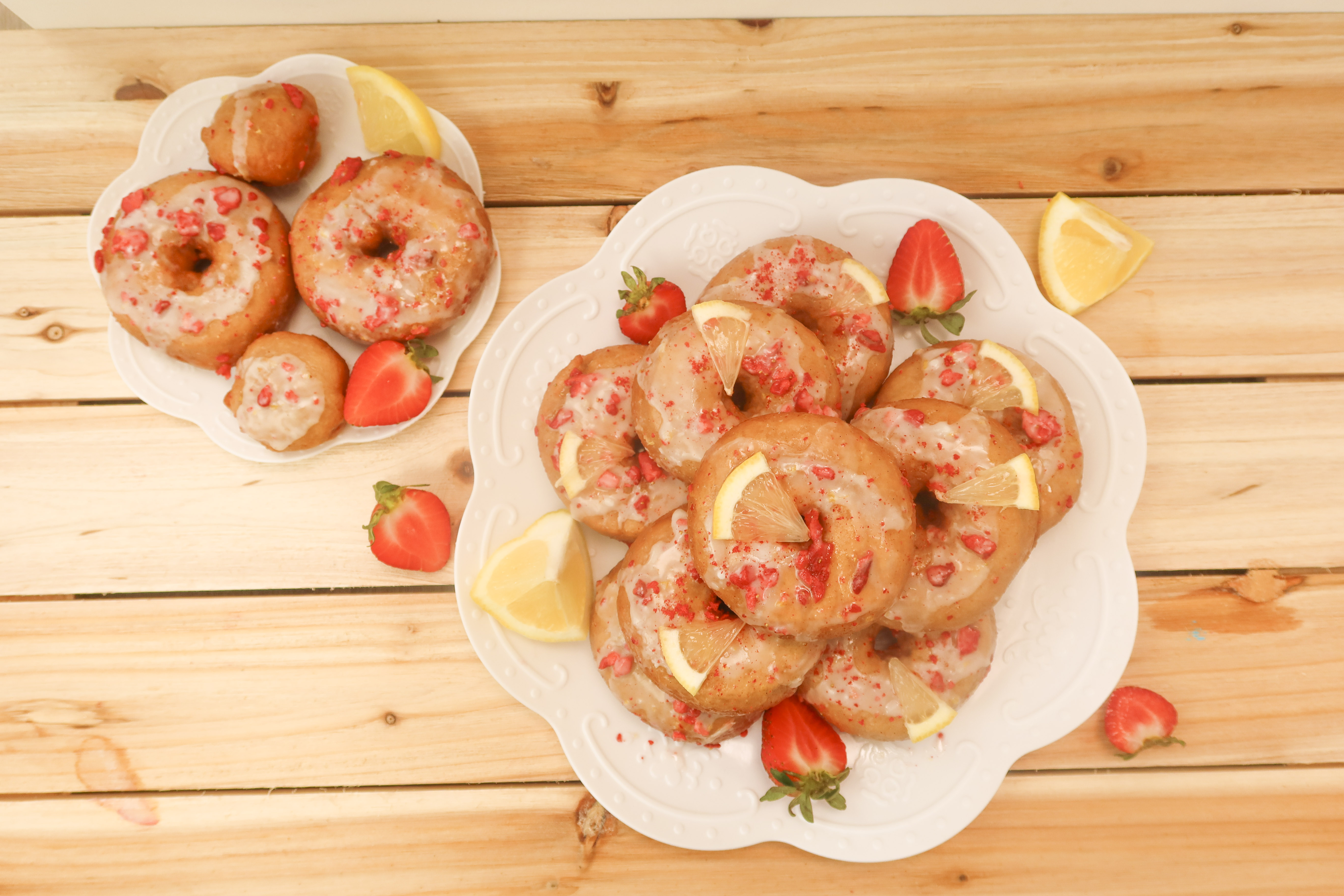 Gluten Free Strawberry Lemonade Donuts