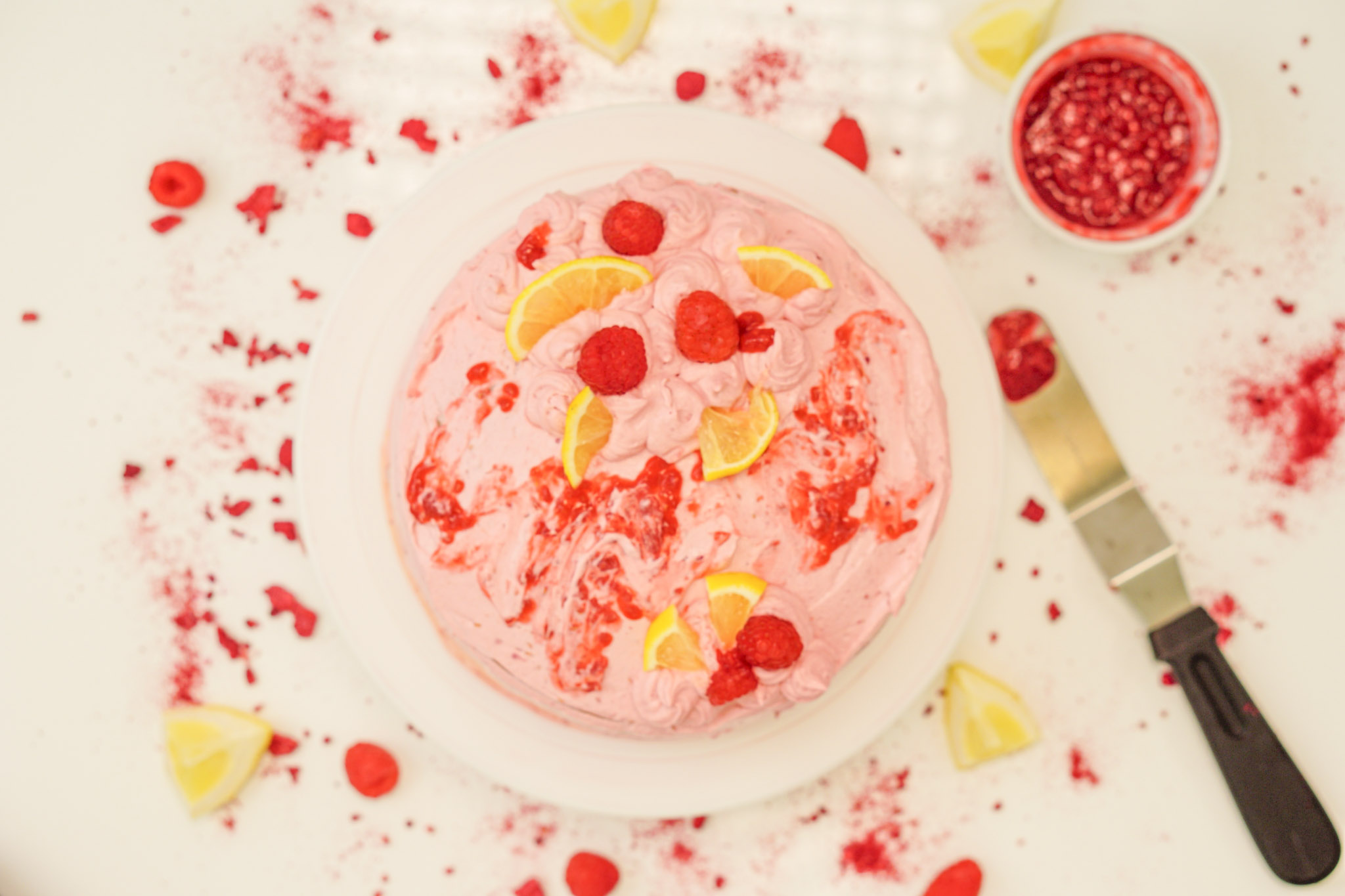 Gluten Free Lemon Raspberry Cake