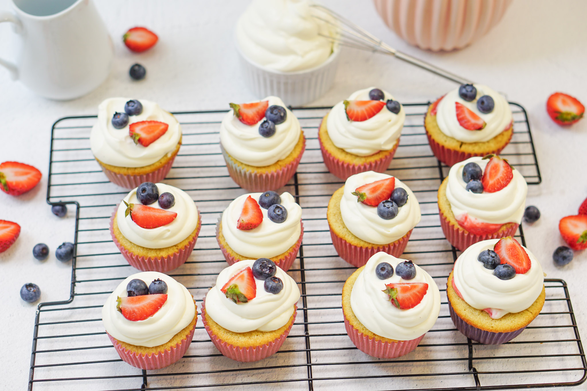 Gluten Free Berry Chantilly Cupcake